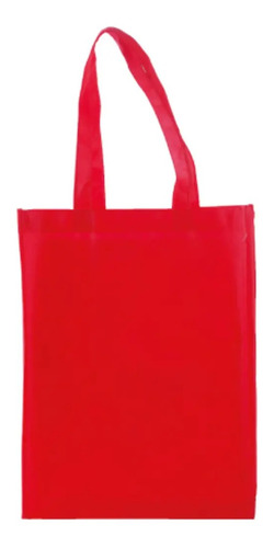75 Bolsas Ecologicas Fuelle Rojas Personalizadas Nonwoven