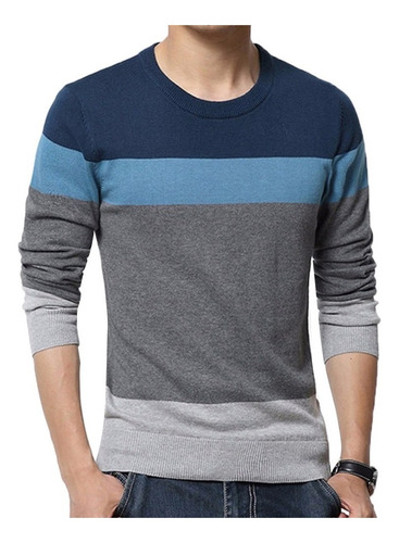 Blusa Chic Color Block Con Escote For Hombre .