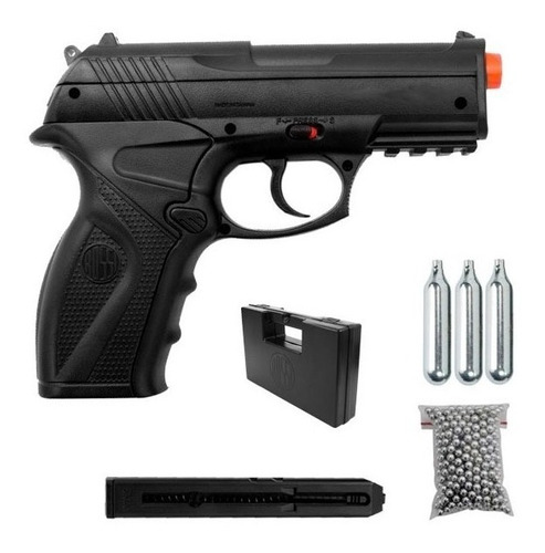 Pistola De Pressão Rossi C11 Esferas De Aço 4,5mm Co2 Airgun