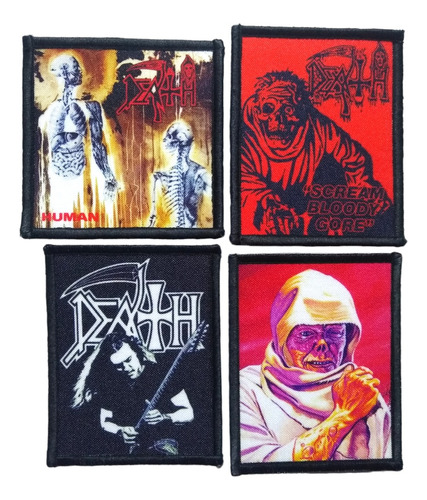 Pack 4 Parches Death (b) Maniametal 