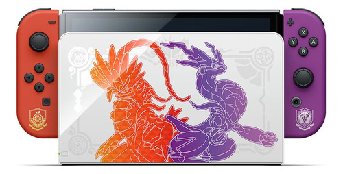 Imagen 5 de 7 de Nintendo Switch OLED 64GB Pokémon Scarlet & Violet Edition color rojo y violeta y negro