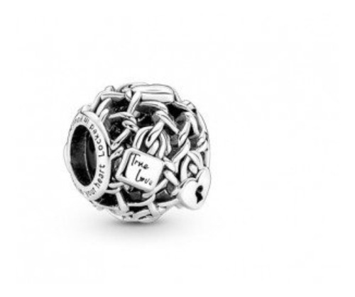 Pandora Original Charm, Candado De Amor, Plata De Ley