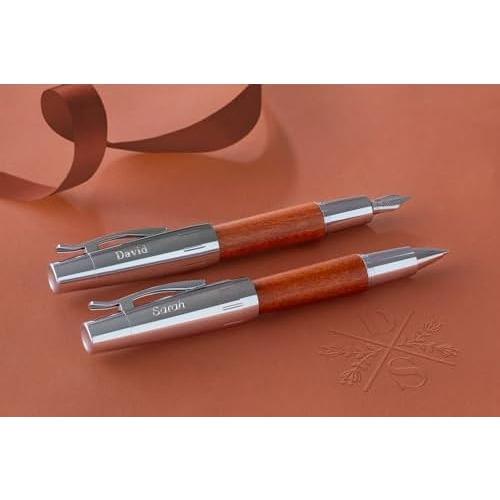 Pluma Rollerball De Madera Color Marrón Emotion