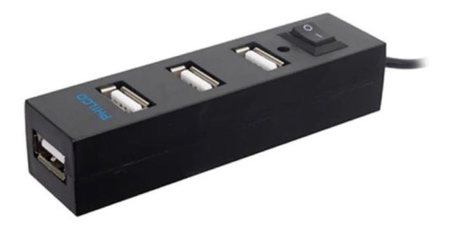 Hub Philco 4 Puertos Usb 2.0 Alta Velocidad 480mbps