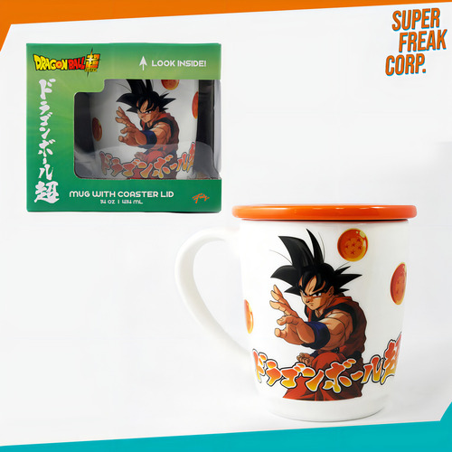 Taza Con Portavaso Dragon Ball Super Goku