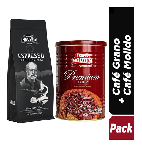 Pack Café Grano Entero + Café Molido - Trung Nguyen