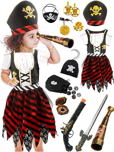 Disfraz Pirata Para Niñas Disfraz Princesa Bucanera Para Niñ