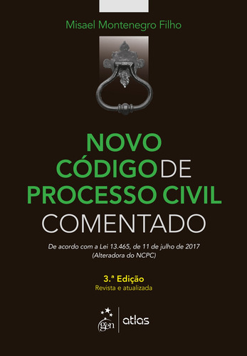 Novo Código de Processo Civil Comentado, de Montenegro Filho, Misael. Editorial Editora Atlas Ltda., capa mole em português, 2018