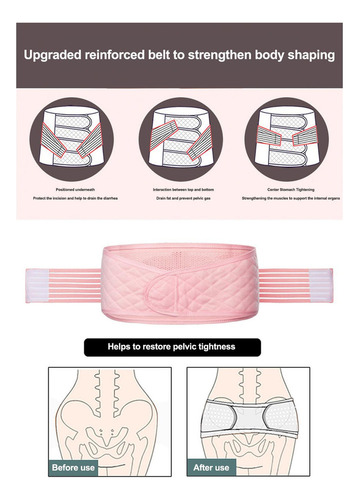 Faja Posparto Cinturón Abdominal Posparto Embarazo Elástico