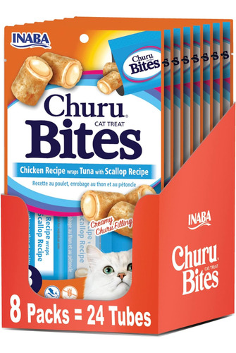 Inaba Churu Bites For Cats, Grain-free, Soft/chewy Baked Chi
