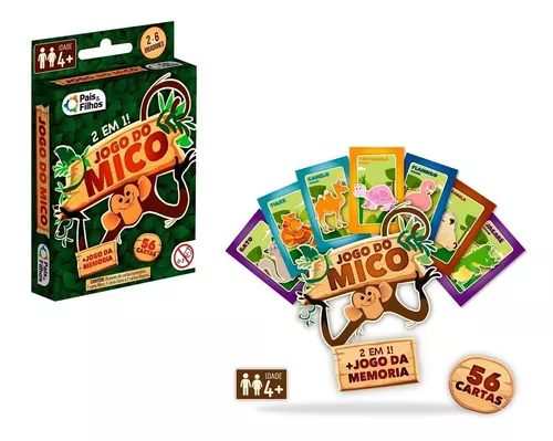 Kit 50 Jogos Da Memória E Mico Ecologico 2x1 - 32 Cartas