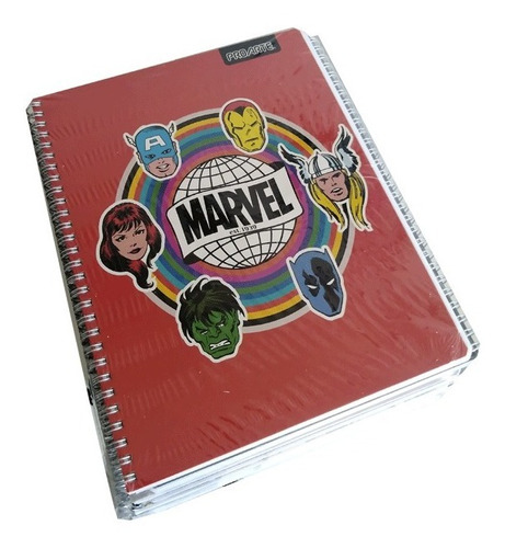 10 Cuadernos Universitarios Marvel Comics 7mm 100 Hojas