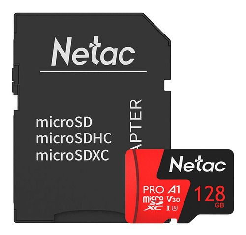 Cartão de memória Netac P500  Pro com adaptador SD 128GB