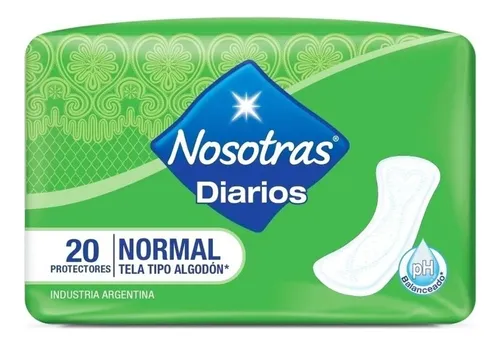 Nosotras Protectores Diarios Normal Algodón X 20 Unidades
