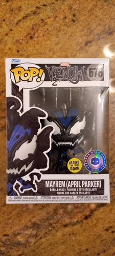 Funko Pop Marvel  Venom 676 Mayhem April Parker Glow