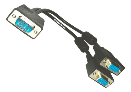 Zvga01 Cable Para Duplicar Señal Vga 1 A 2 Computoys