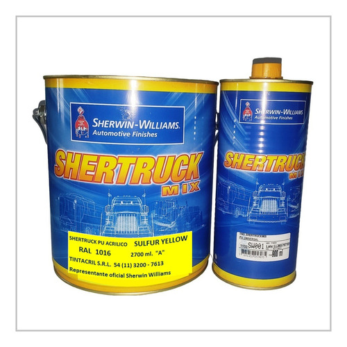 Pintura Poliuretano Ral 1016 X 3.6 Lts. Amarillo Azufre