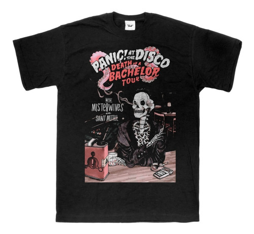 Camiseta Panic At The Disco Brandon Urie Lançamento Skull 