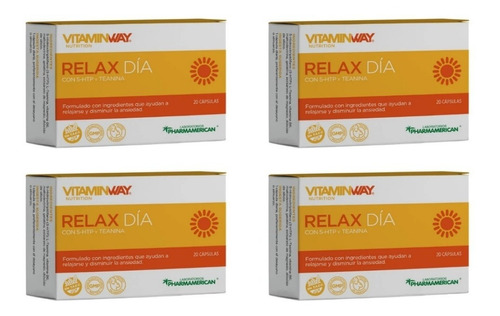Vitamin Way Relax Día Mejora Relajación Ansiedad Y Estrés X4