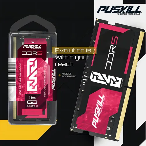 Memória Ram Notebook Gamer PUSKILL FUSE 16gb Ddr5 4800mhz Cl40 1.1