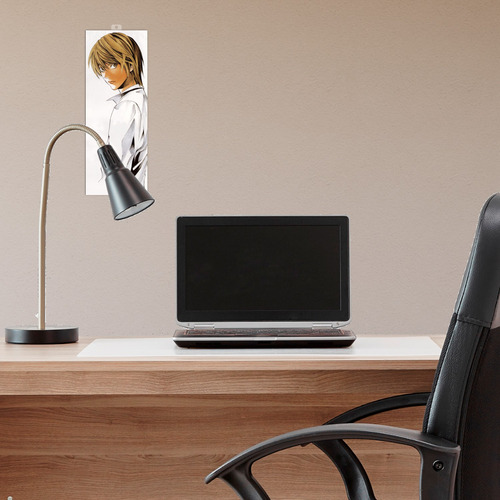 Imagen 4 de 8 de Mini Cuadro 15x40 Cm Death Note Kira Fondo Blanco Animeras