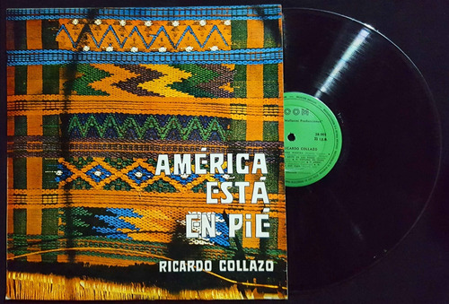 Imagen 1 de 3 de Disco Vinilo Ricardo Collazo. América Está En Pie. 21117