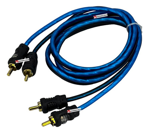 Cable Rca Para Audio 1 Metro Carbon Audio 100% Cobre Ofc