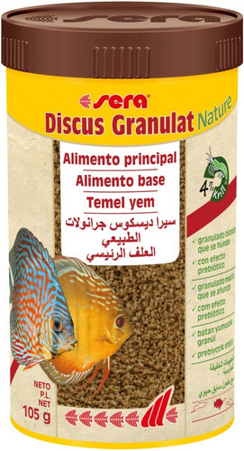 Alimento Peces Sera Discus Granulat Nature 250ml (105gr)