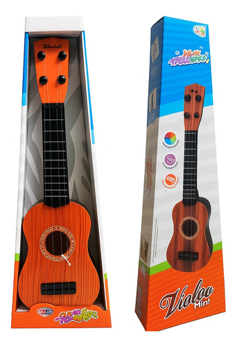 Mini Violão Cavaquinho Infantil Com Palheta 48cm Presente