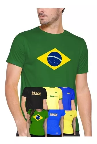 Camisa Brasil Camiseta 2022 Copa do Mundo Patriota Pro Tork Verde Futebol  Casual Feminina Masculina - Camiseta Feminina - Magazine Luiza