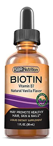 Maxima Absorcion Gotas Liquidas De Biotina, 5000mcg De Bioti