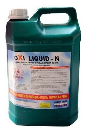 Detergente Neutro Concentrado Uso Geral Oxi Liquid - 5 L