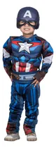Comprar Disfraz Del Capitan America Para Niño , Disfraz De Los Vengadores Para Niño, Licencia Oficial De Marvel, Disfraz De Super Heroe Capitan America