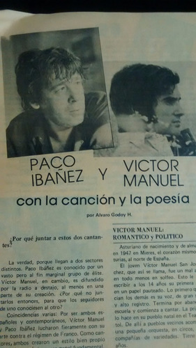 Revista Bicicleta La N° 21 Paco Ibañez Victor Manuel (442