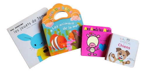Colección De 4 Libros En Francés Para Bebés Y Niños