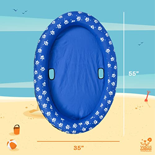 Cama Flotante Redonda Para Perros En Piscina O Lago