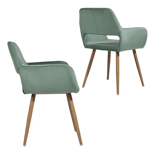Pack 4 Sillas Comedor Sitial Cromwell Terciopelo