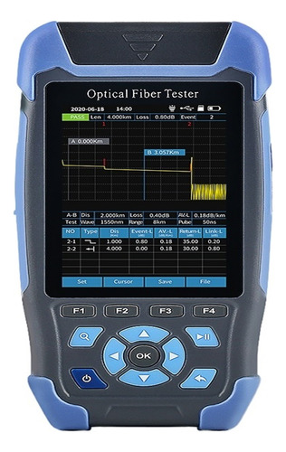 Mini Reflectómetro De Fibra Óptica Otdr, Aua-900d Con 9