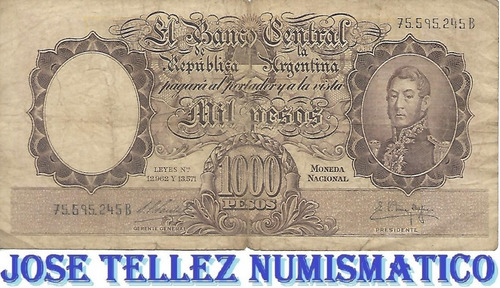 Bottero 2149 $ 1000 Moneda Nacional B- Palermo