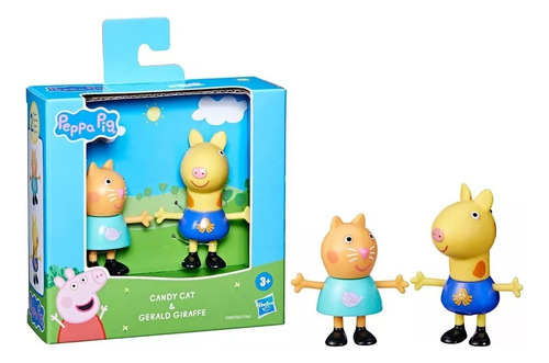 Set Figuras Peppa Pig Candy Cat Y Gerald Giraffe - Original