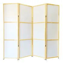Comprar Biombo Plegable Separador Ambiente Sanitaria Divisor 4 Hojas