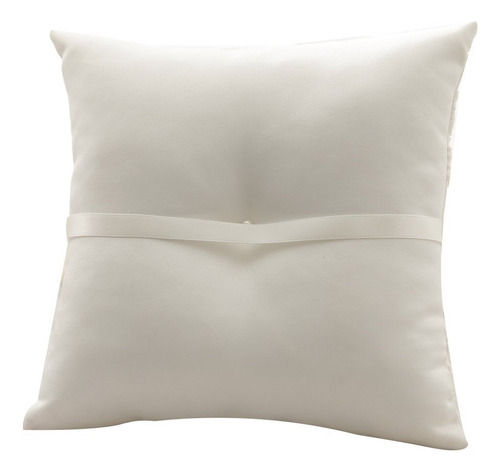 Almohada De Encaje For Anillos De Boda, Con Perlas,