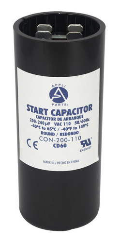 Condensador/ Capacitor De Arranque     200-240 Mfd 110v
