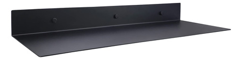  Estante Flotante Negro Mate, Acero Inoxidable 24x8 