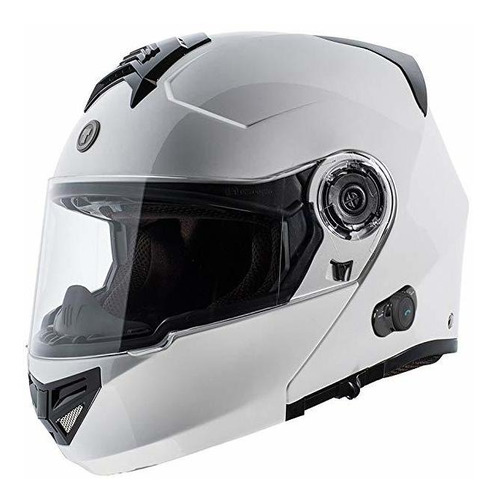 De Torc Unisex-adulto Powersport Casco (blanco Brillante, Gr