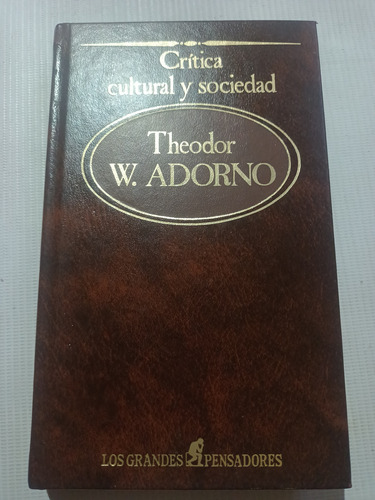 Crítica Cultural Y Social Theodor W. Adorno