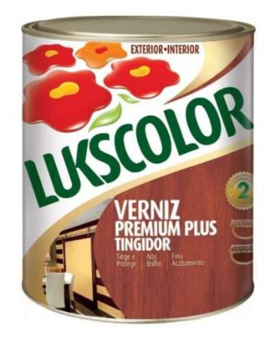 Verniz Lukscolor Tingidor Imbuia Galão 3.6 Litros Acabamento Brilhante