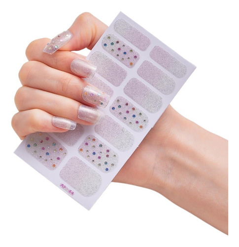 Tiras De Esmalte De Uñas: Envolturas Adhesivas Con Lima