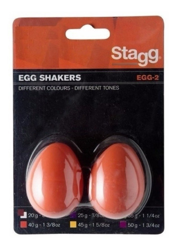 Par De Huevos Ritmicos Naranja 40 Gr. Blister Stagg Seg2or