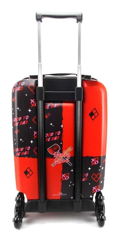 Imagem 3 de 9 de Malinha De Bordo Harley Quinn Com Frasqueira Maxtoy 2815em21